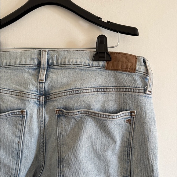 Madewell Lightwash Blue Denim Superwide-Leg Jeans size 33 EUC - Picture 5 of 9